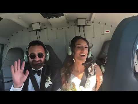 Arrivée spectaculaire en Hélicoptère à son Mariage avec ESIFLY Arrivée spectaculaire en Hélicoptère à son Mariage avec ESIFLY